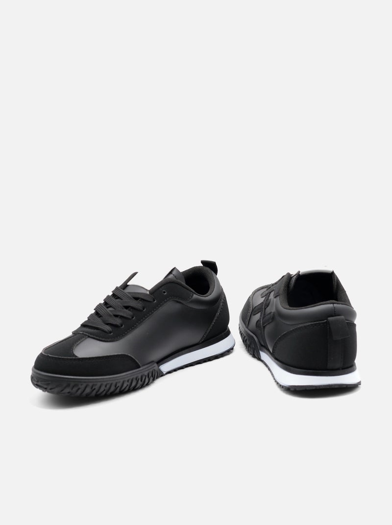 Zapatillas con cordones Negro - Kiabi
