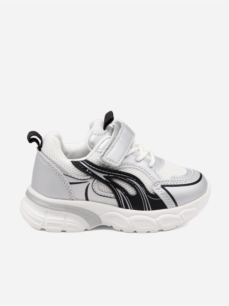 Zapatillas con cordones Plata - Kiabi