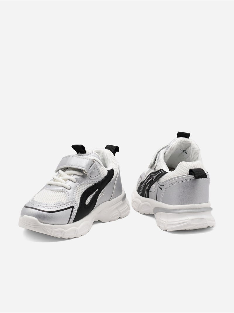 Zapatillas con cordones Plata - Kiabi