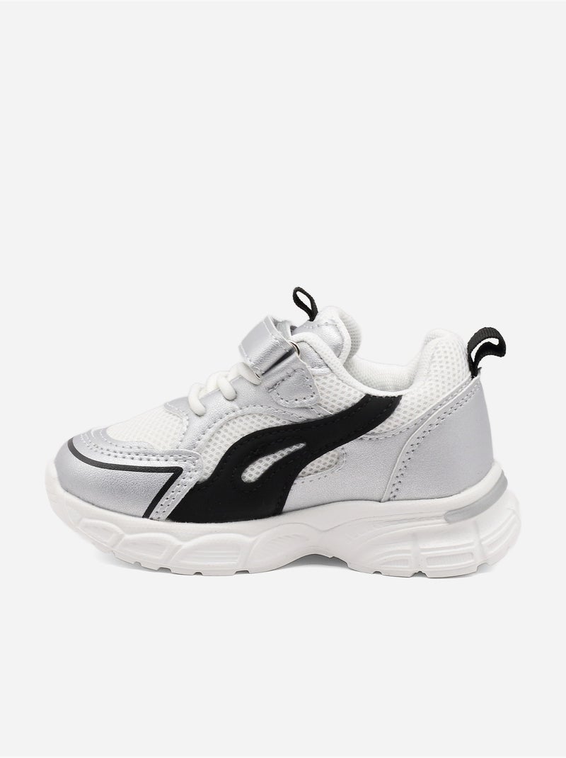 Zapatillas con cordones Plata - Kiabi