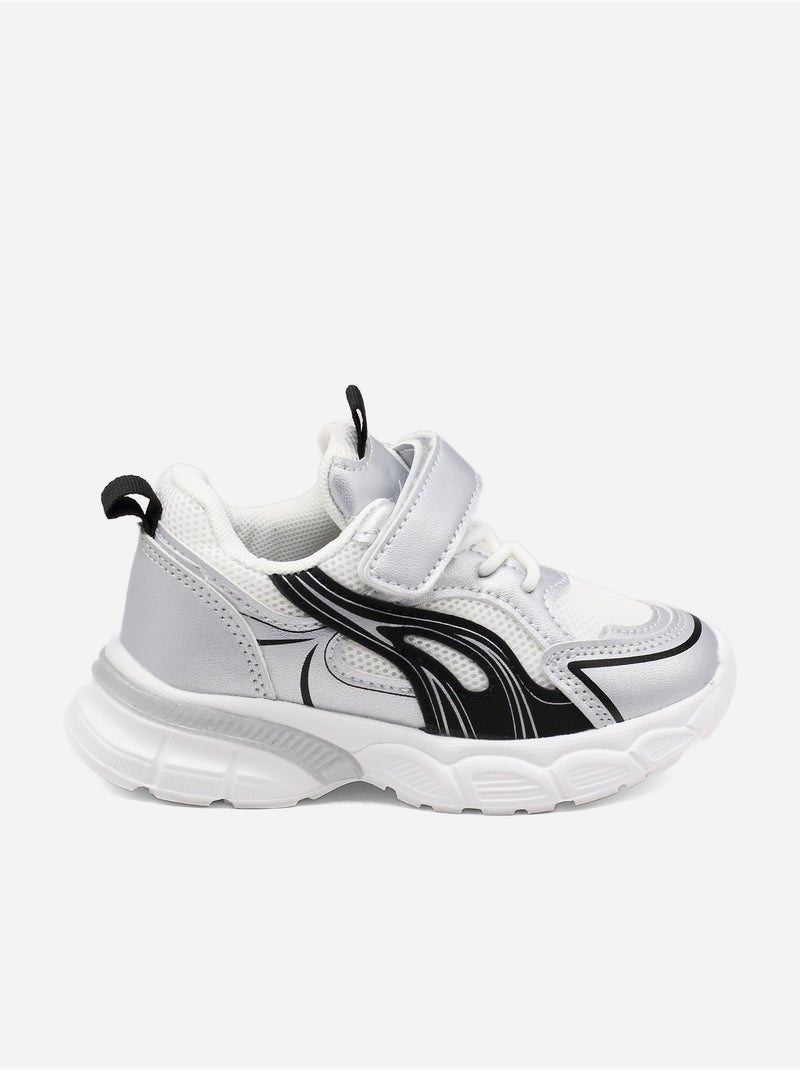 Zapatillas con cordones Plata - Kiabi