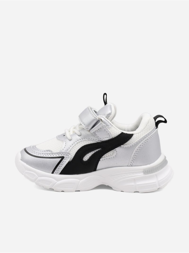 Zapatillas con cordones Plata - Kiabi