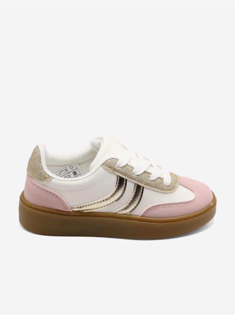 Zapatillas con cordones Rosa - Kiabi