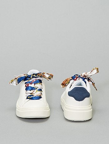 Zapatillas con cordones satinados - Kiabi