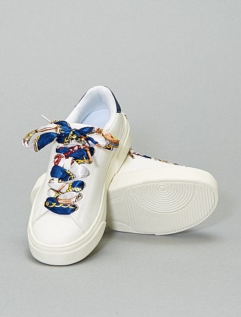 Zapatillas con cordones satinados - Kiabi