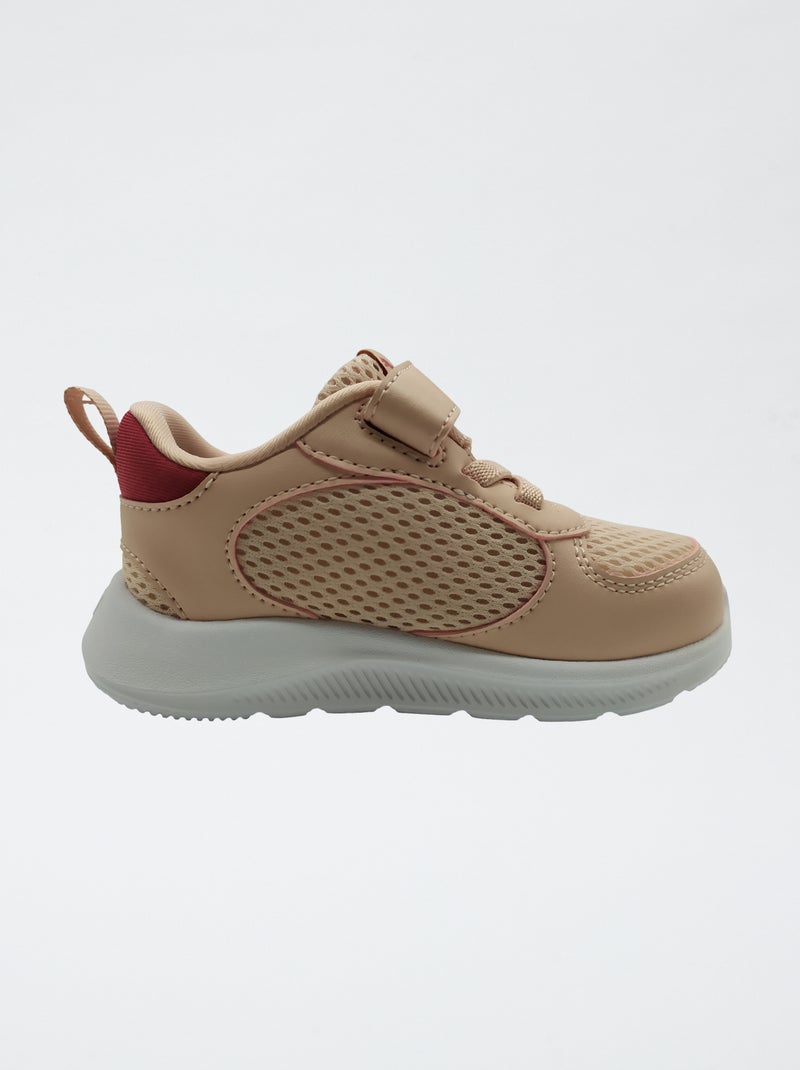 Zapatillas con cordones y velcro en malla PUMA Rosa - Kiabi
