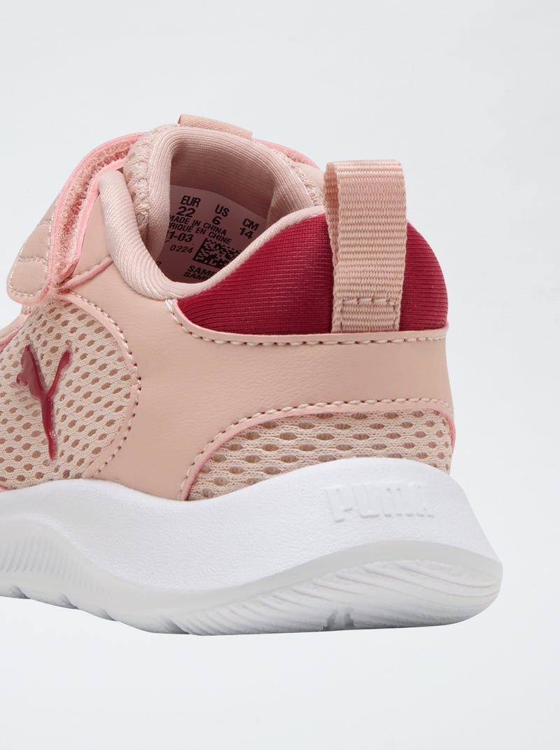 Zapatillas con cordones y velcro en malla PUMA Rosa - Kiabi