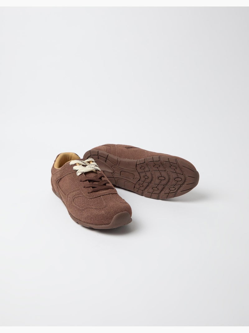 Zapatillas con doble cordón, mo fashion Marrón - Kiabi