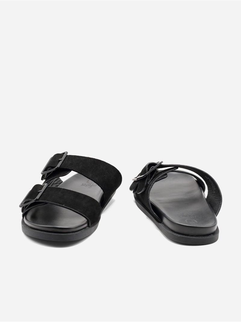Zapatillas con doble correa - Uomo Negro - Kiabi