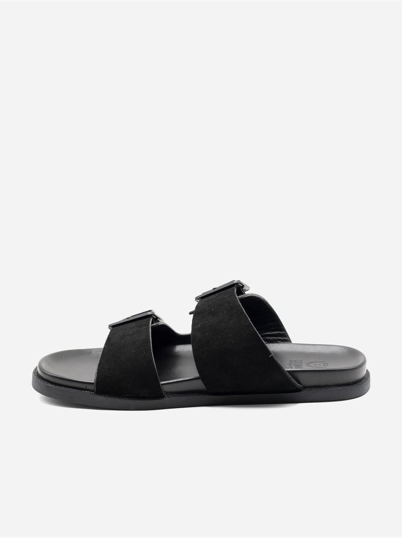 Zapatillas con doble correa - Uomo Negro - Kiabi