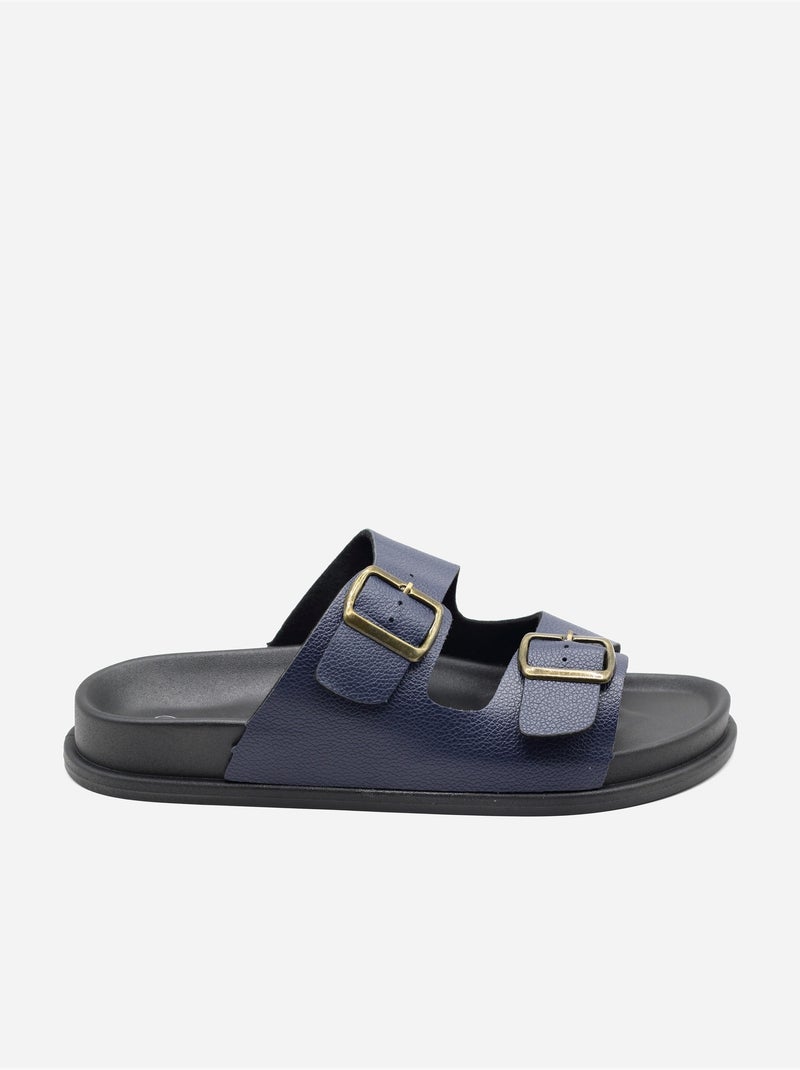 Zapatillas con doble correa Azul - Kiabi