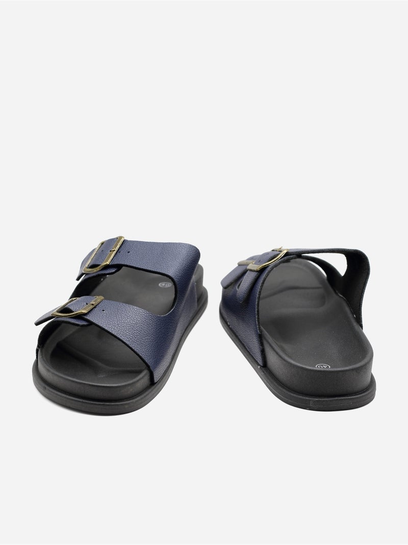 Zapatillas con doble correa Azul - Kiabi