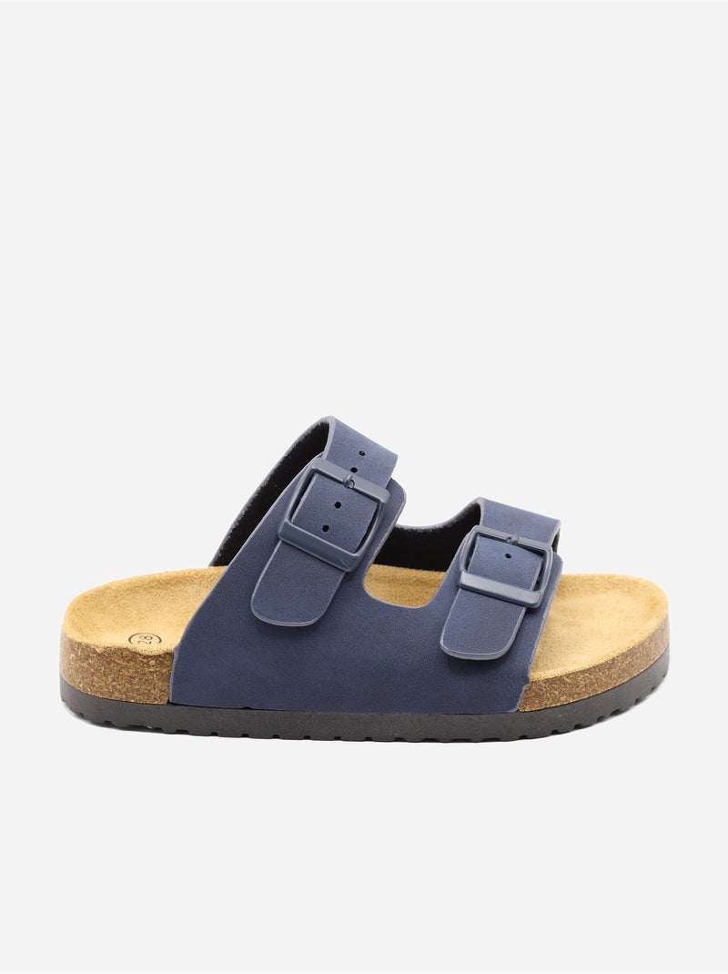 Zapatillas con doble correa Azul oscuro - Kiabi