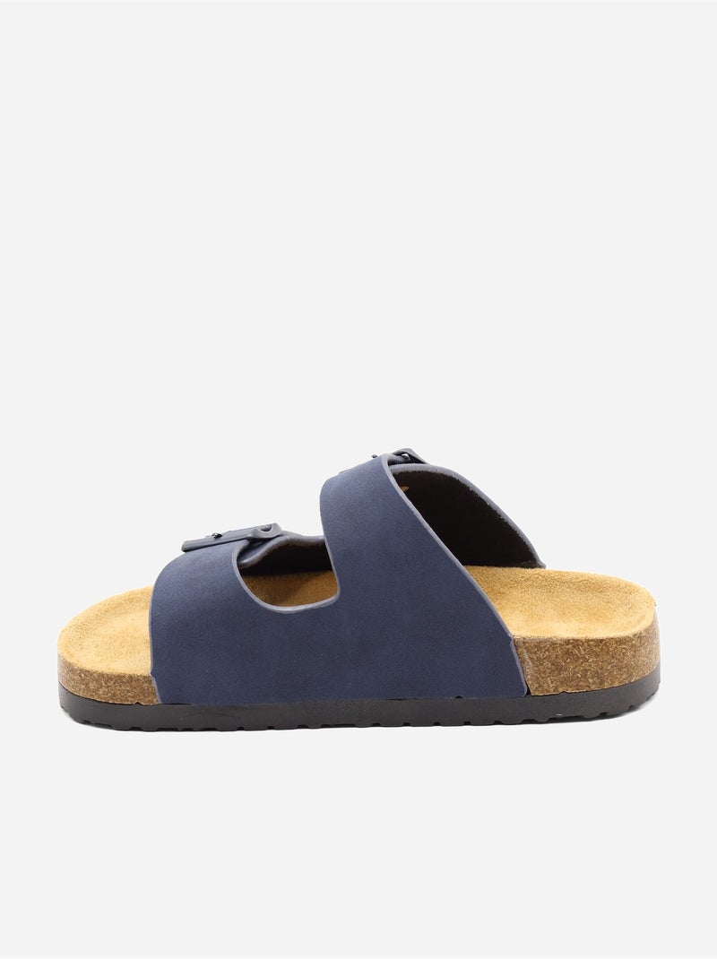 Zapatillas con doble correa Azul oscuro - Kiabi