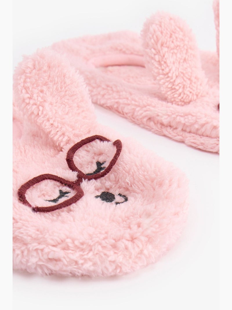 Zapatillas con estampado de perro sleepy day penti Rosa claro - Kiabi