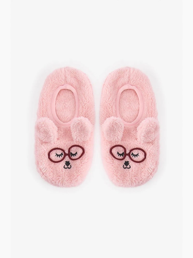 Zapatillas con estampado de perro sleepy day penti Rosa claro - Kiabi