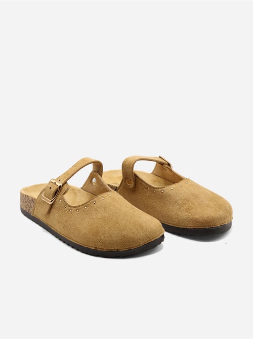 Zapatillas con hebilla y tachuelas - Kiabi Zapatillas con hebilla y tachuelas - Kiabi