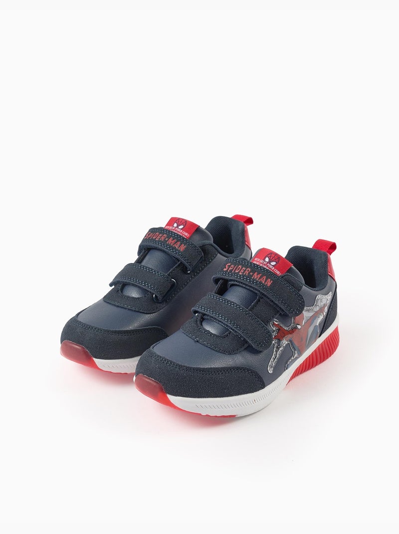 Zapatillas con luces y cierre adherente Azul oscuro - Kiabi