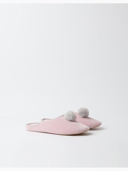Zapatillas con pompones, mo fashion - Kiabi