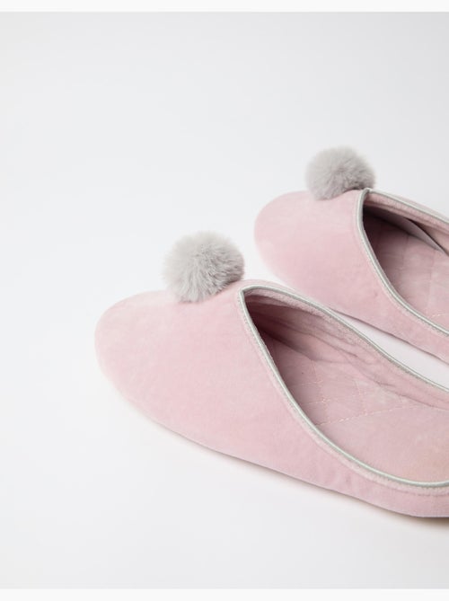 Zapatillas con pompones, mo fashion - Kiabi