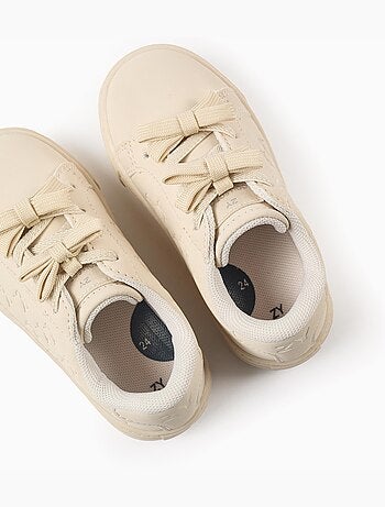 Zapatillas con textura y lazos