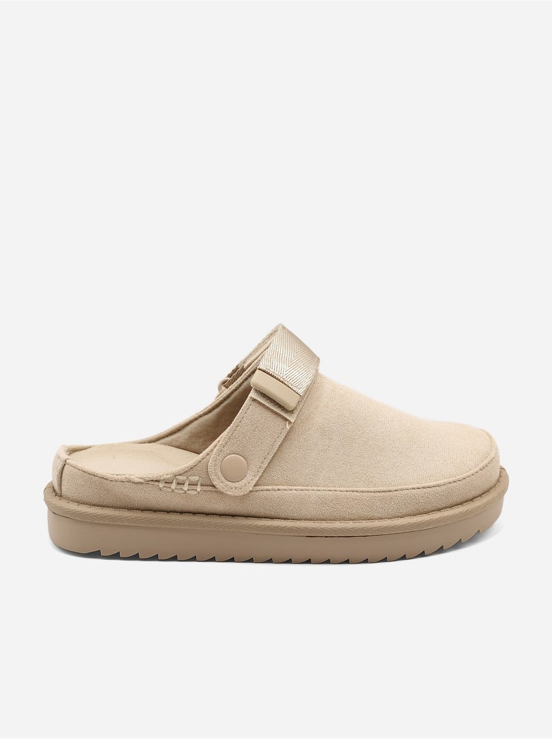 Zapatillas con tiras Beige - Kiabi