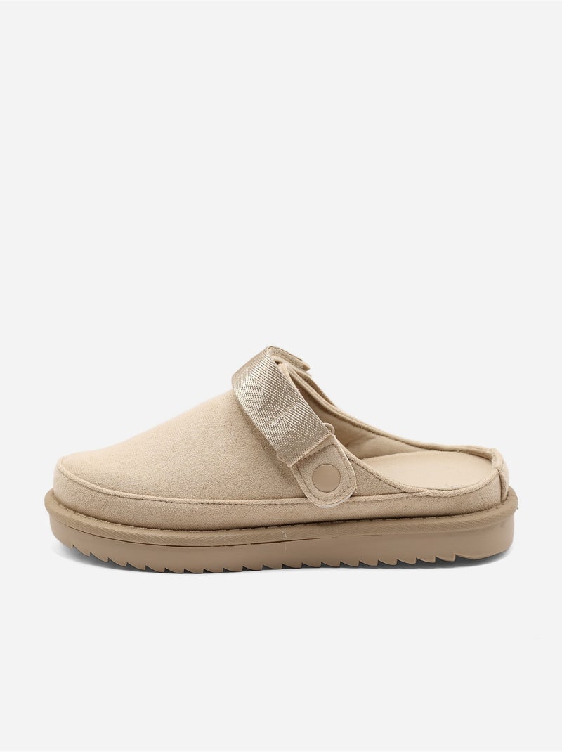 Zapatillas con tiras Beige - Kiabi