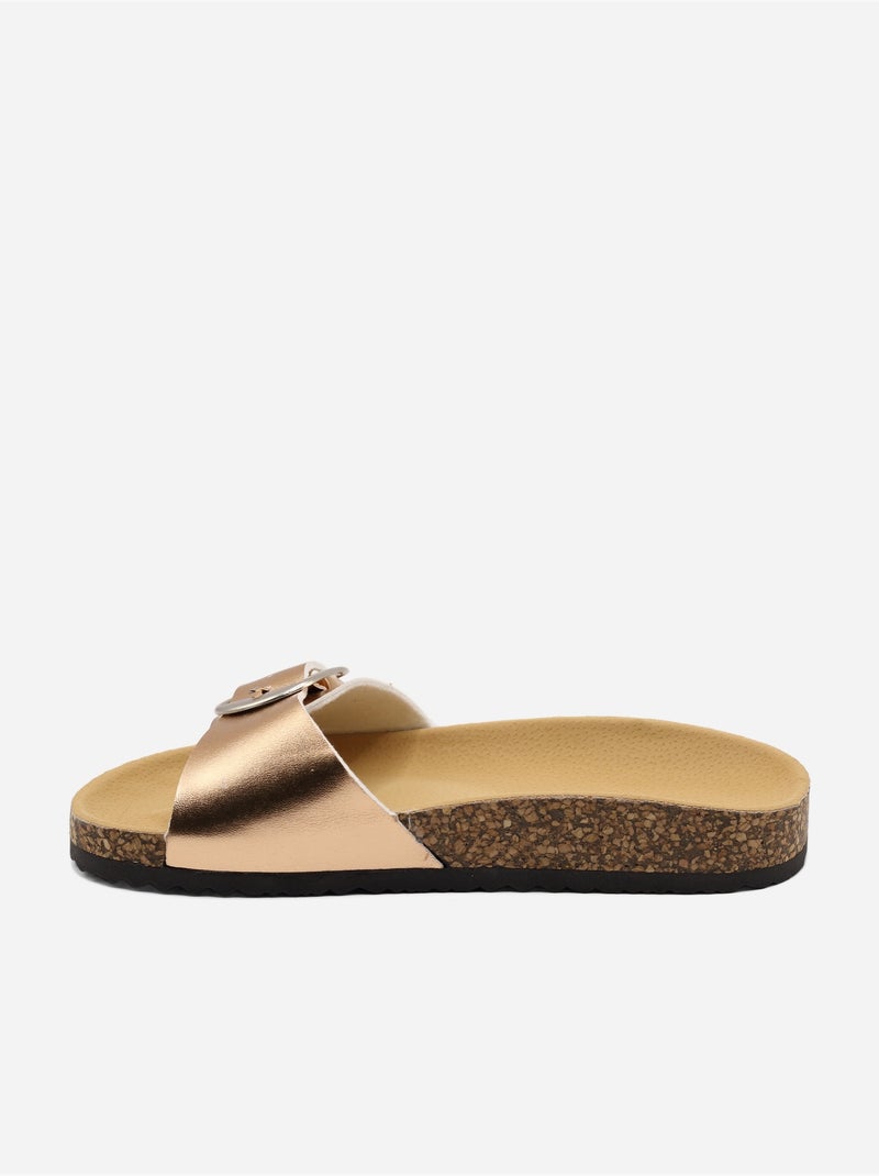 Zapatillas con tiras Champán - Kiabi