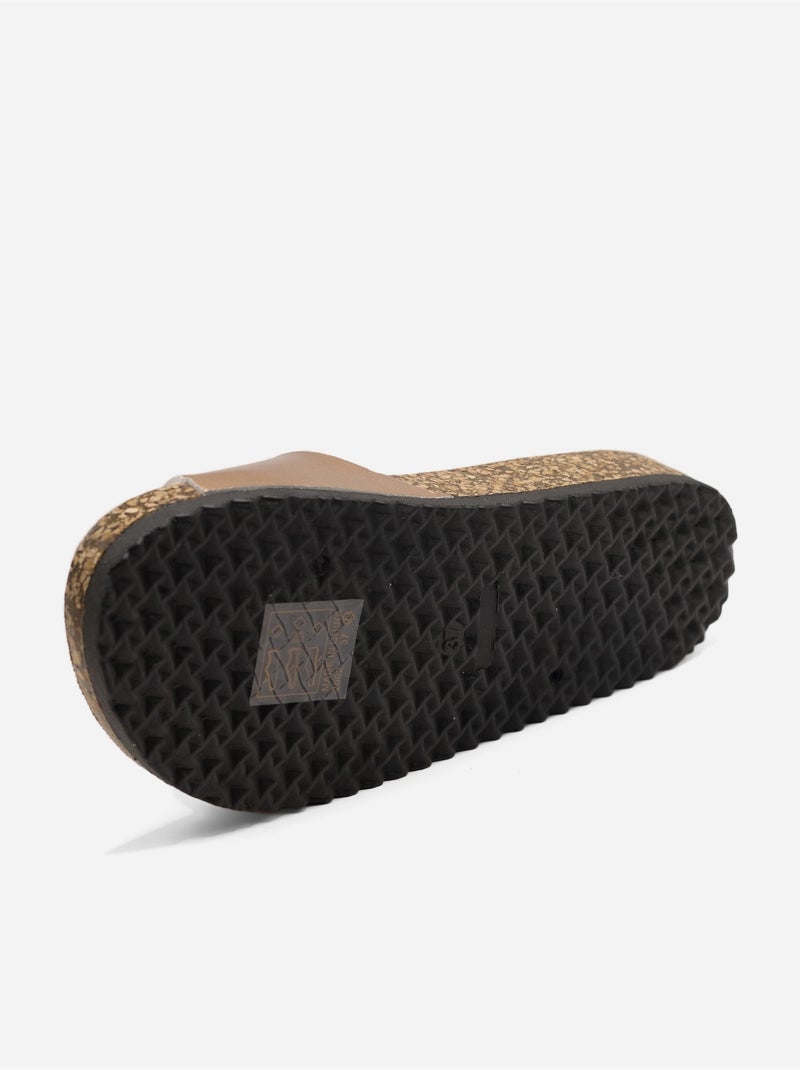 Zapatillas con tiras Champán - Kiabi