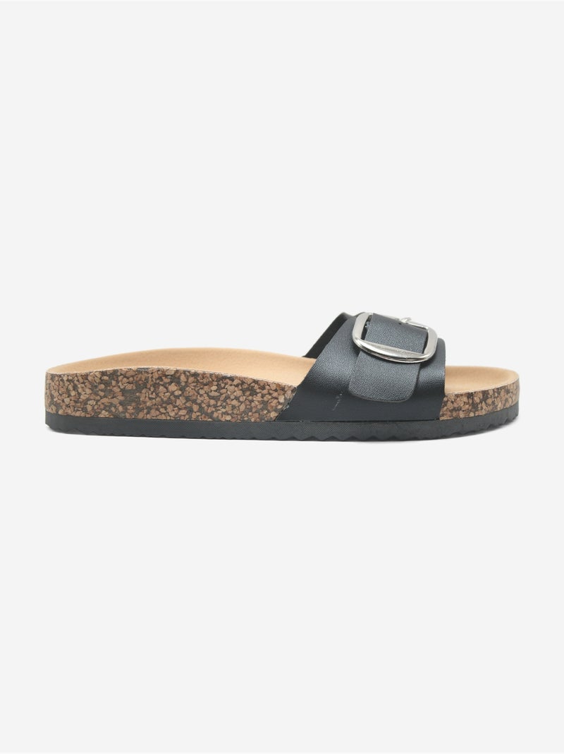 Zapatillas con tiras Negro - Kiabi