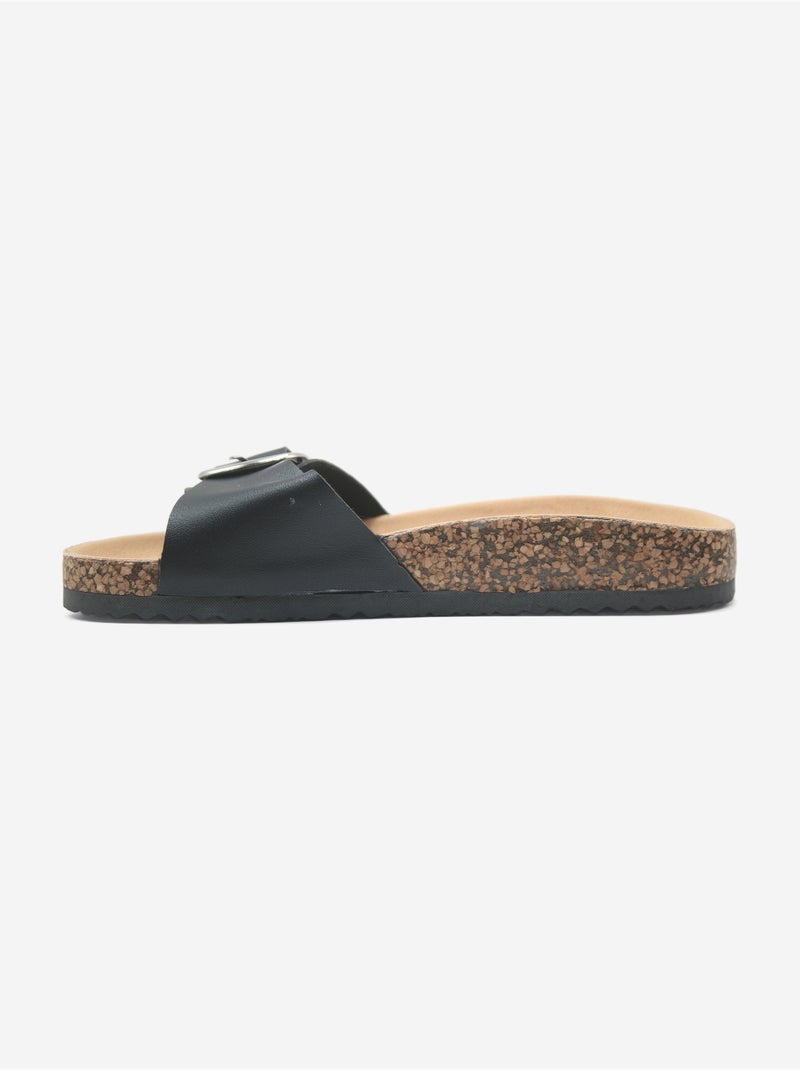 Zapatillas con tiras Negro - Kiabi