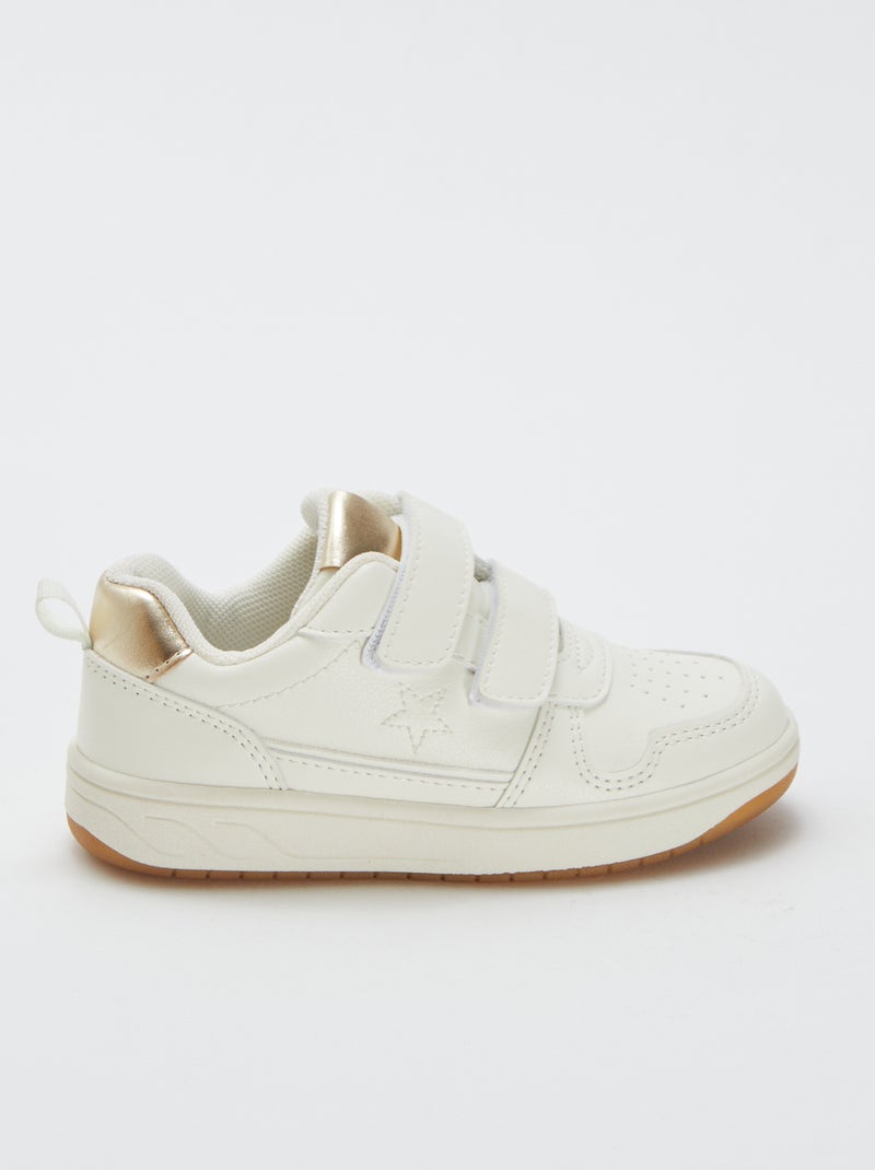 Zapatillas con velcro Beige - Kiabi