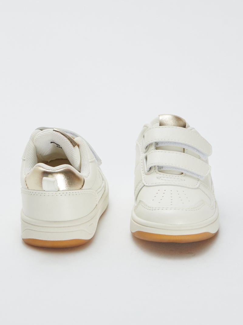Zapatillas con velcro Beige - Kiabi