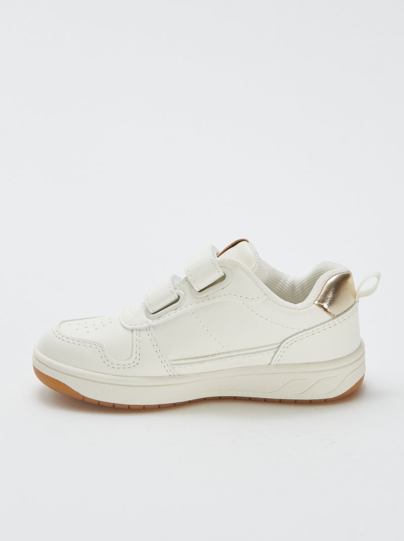 Zapatillas con velcro Beige - Kiabi