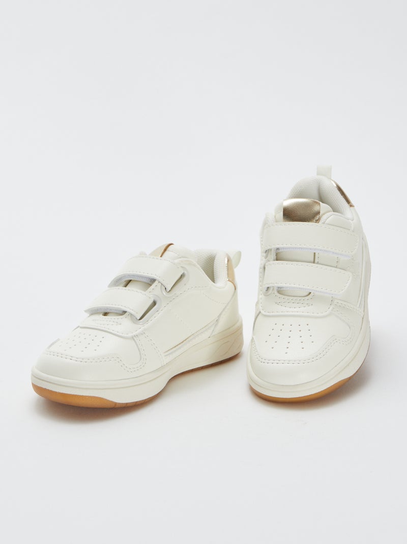 Zapatillas con velcro Beige - Kiabi