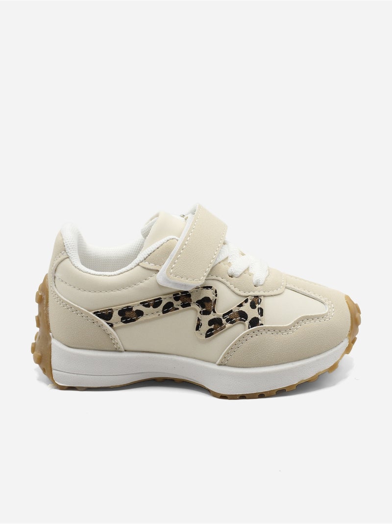 Zapatillas con velcro Beige - Kiabi