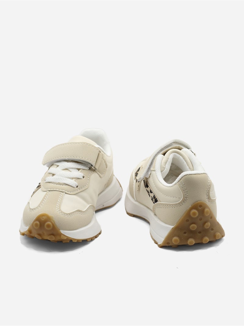 Zapatillas con velcro Beige - Kiabi