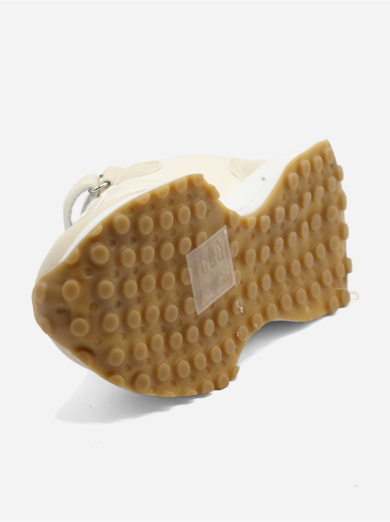 Zapatillas con velcro Beige - Kiabi