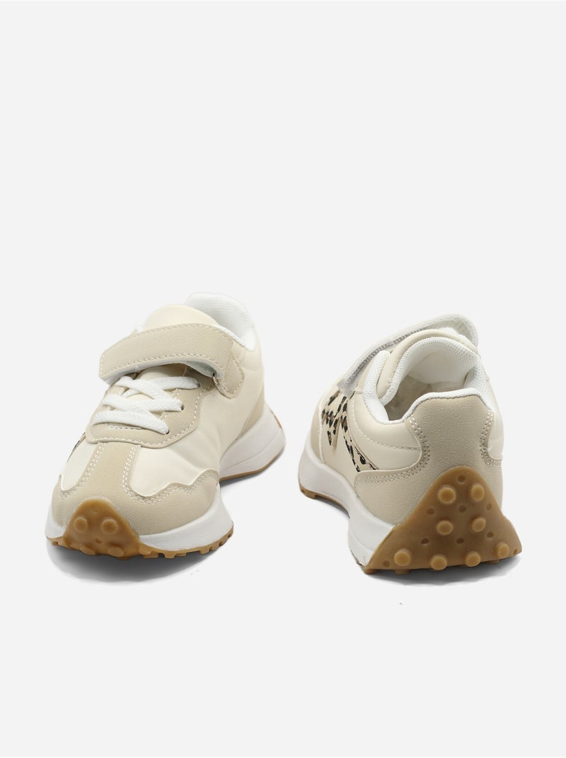 Zapatillas con velcro Beige - Kiabi