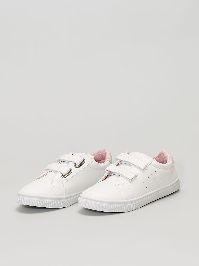 Zapatillas con velcro BLANCO - Kiabi