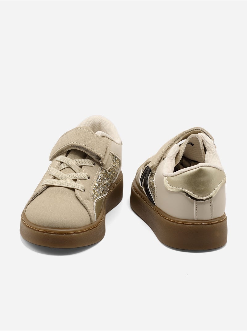 Zapatillas con velcro Crema - Kiabi