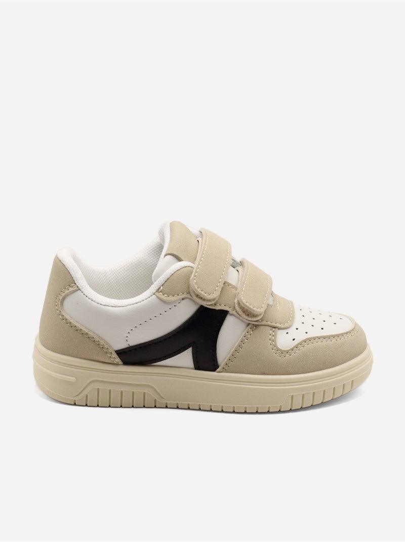 Zapatillas con velcro Crema - Kiabi