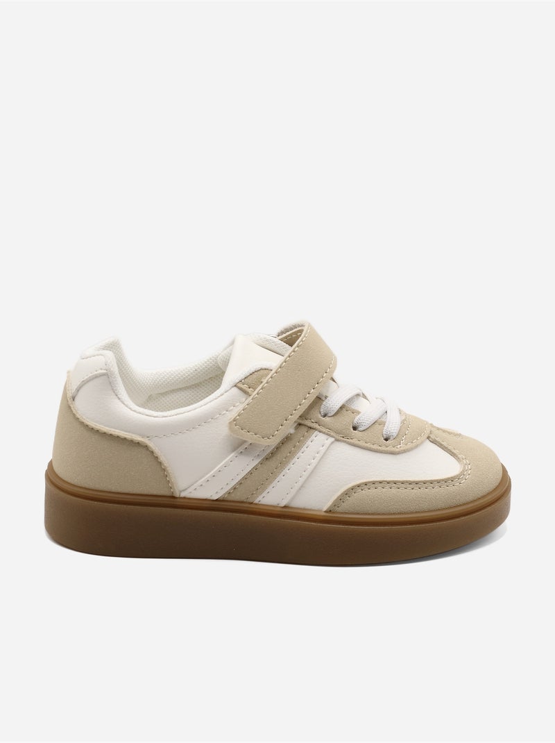 Zapatillas con velcro Crema - Kiabi