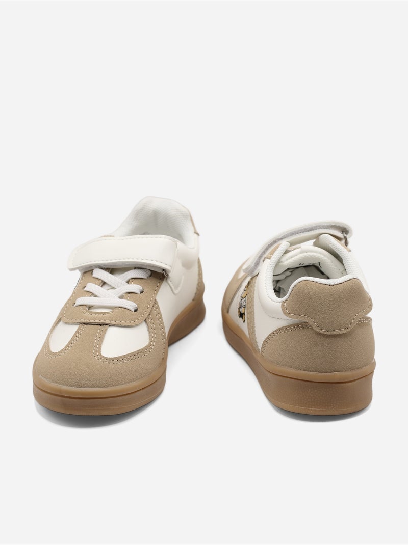 Zapatillas con velcro Crema - Kiabi