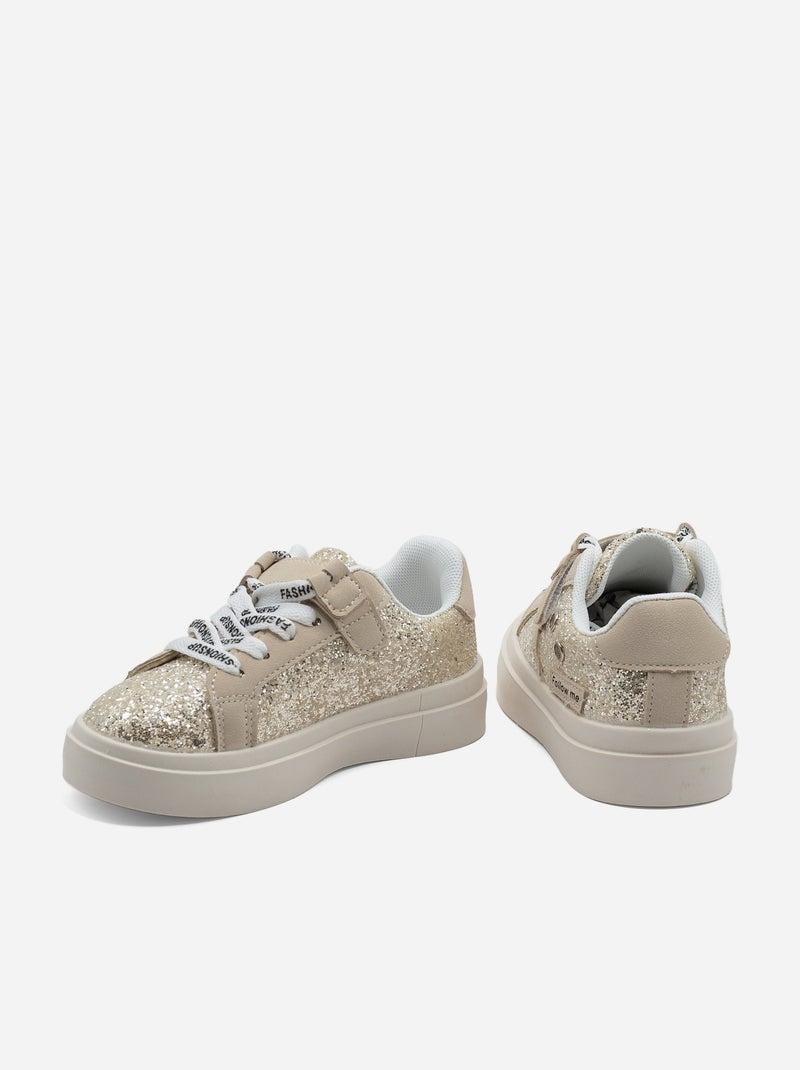 Zapatillas con velcro Dorado/Oro - Kiabi