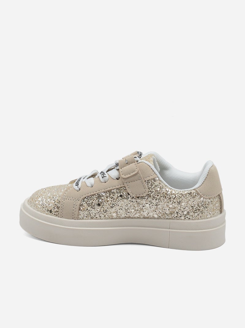 Zapatillas con velcro Dorado/Oro - Kiabi