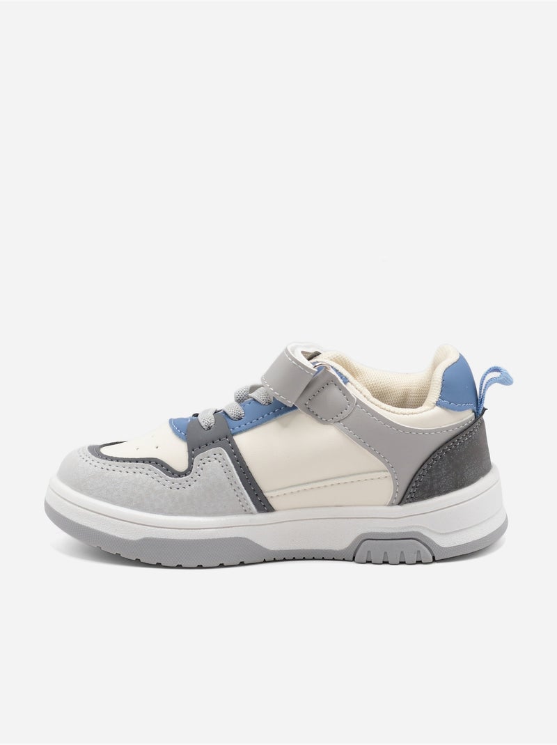 Zapatillas con velcro Gris - Kiabi
