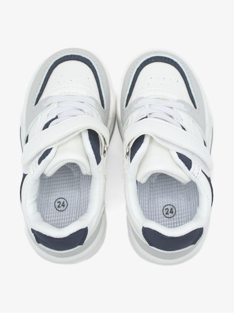 Zapatillas con velcro Gris - Kiabi