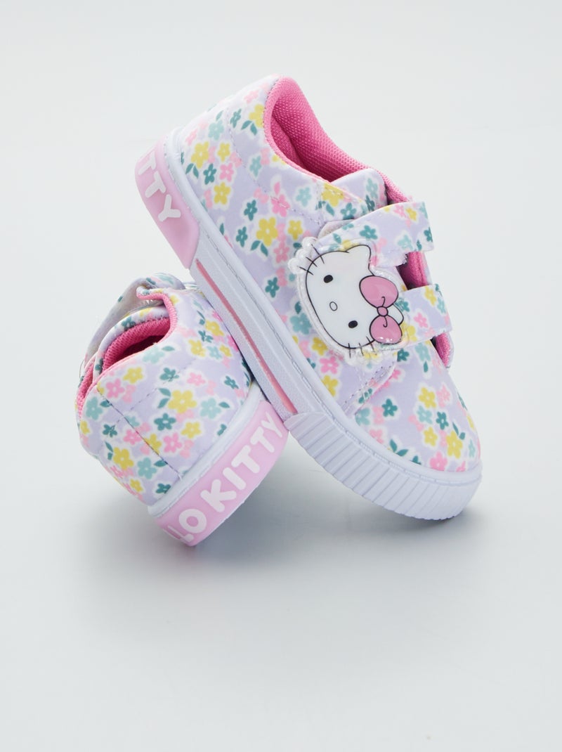 Zapatillas con velcro 'Hello Kitty' PURPURA - Kiabi