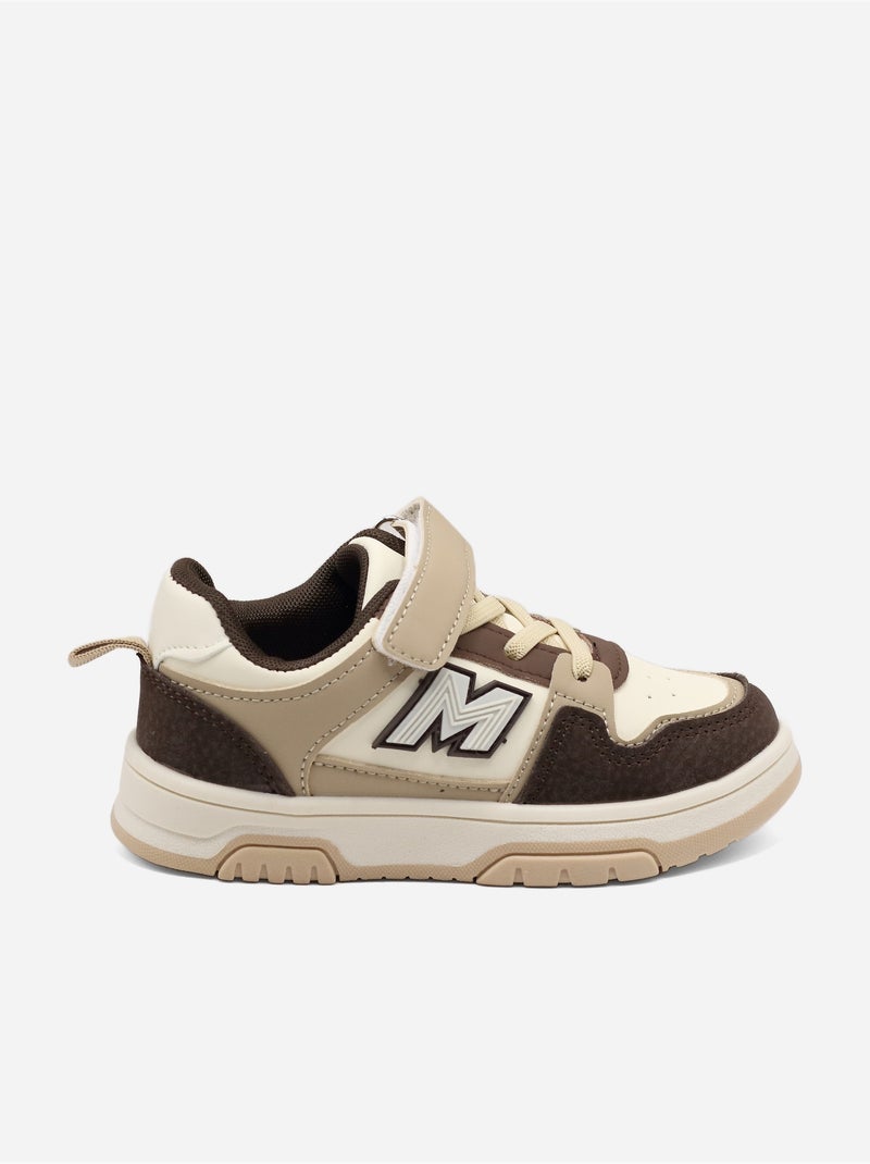 Zapatillas con velcro Marrón - Kiabi